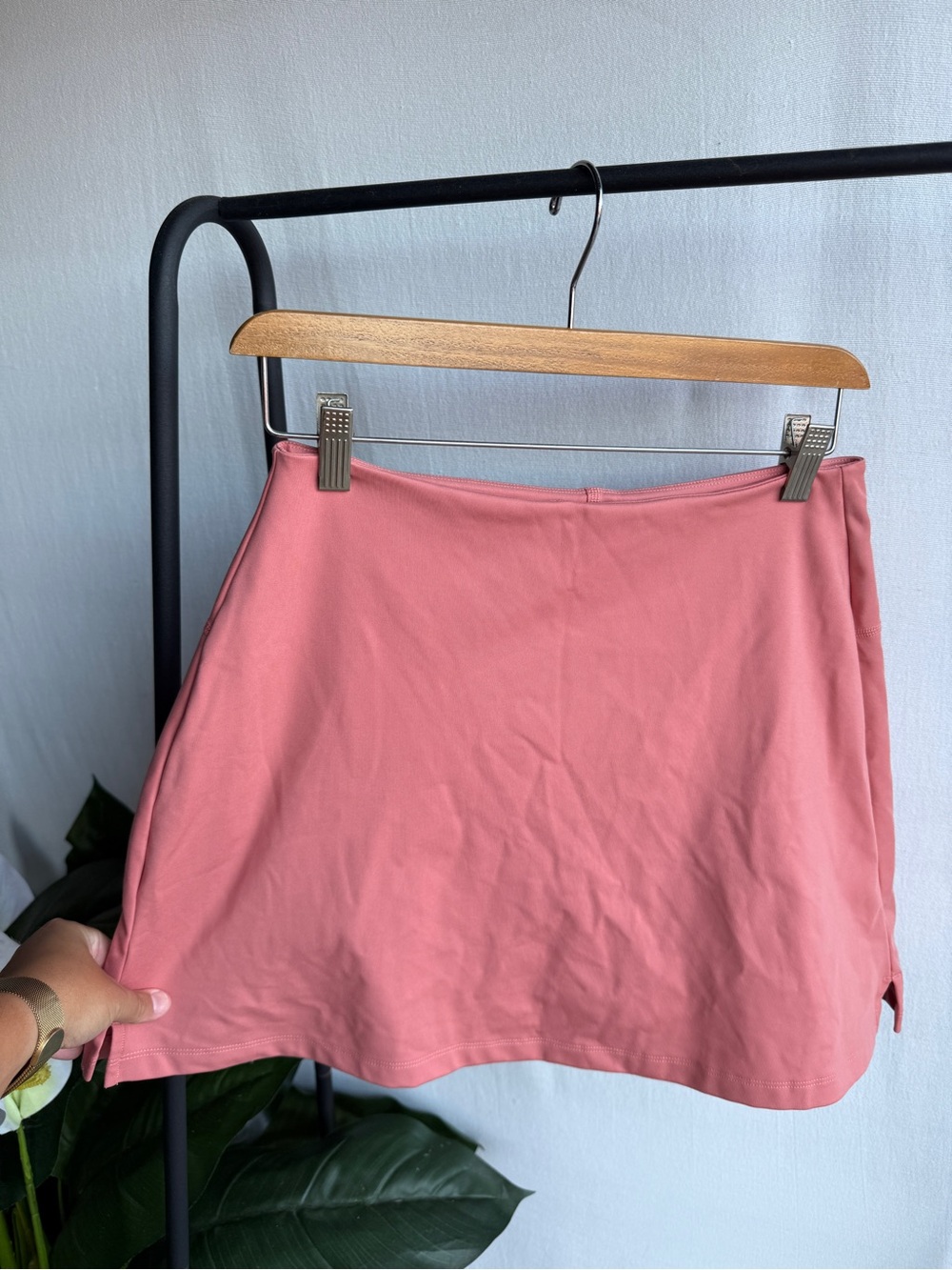 Girlfriend Collective Women's Everyday Pink A-Line Athletic Skort / Size L